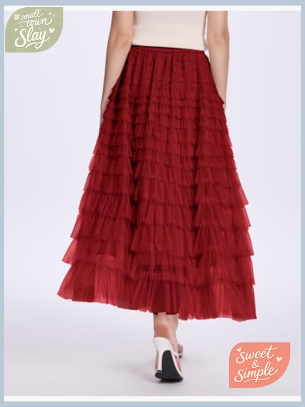 High Waist Tulle Maxi Skirt A-Line Flowy Party Wedding Guest - Picture 3 of 7